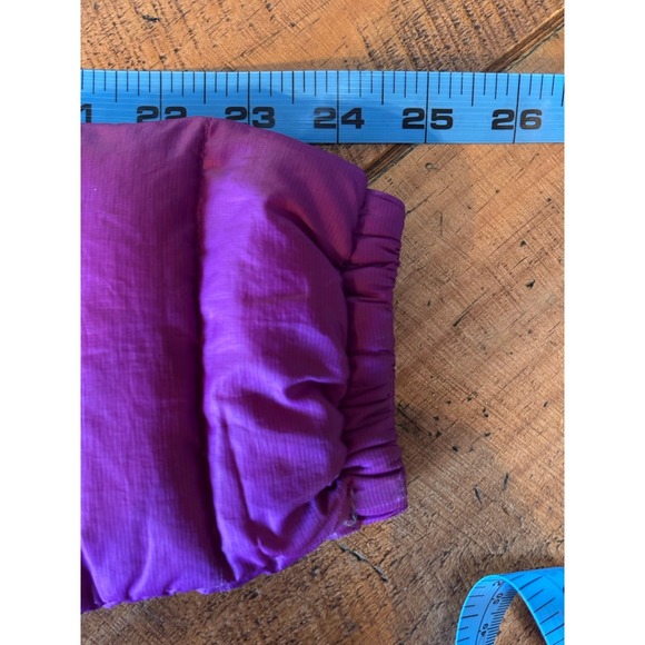 Marmot Womens 700 Fill Down Jena Jacket Purple Lime Green Lightweight Size XS - Picture 14 of 14